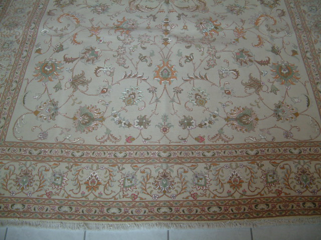 Tabriz Persian rug; All Persian Rugs are genuine handmade. Also, every Persian Tabriz rug is made of the finest kurkwool/silk.