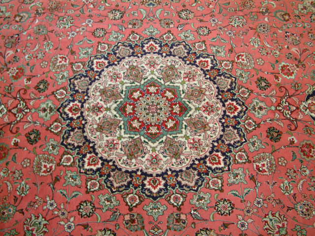 Tabriz Persian rug; All Persian Rugs are genuine handmade. Also, every Persian Tabriz rug is made of the finest kurkwool/silk.