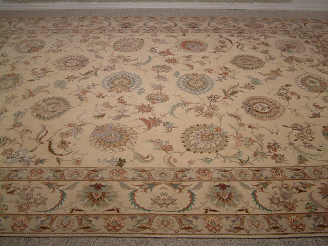 Tabriz Persian rug; All Persian Rugs are genuine handmade. Also, every Persian Tabriz rug is made of the finest kurkwool/silk.