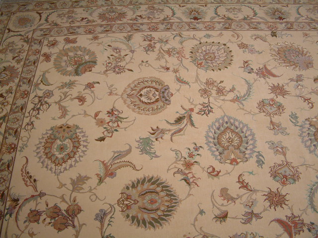 Tabriz Persian rug; All Persian Rugs are genuine handmade. Also, every Persian Tabriz rug is made of the finest kurkwool/silk.