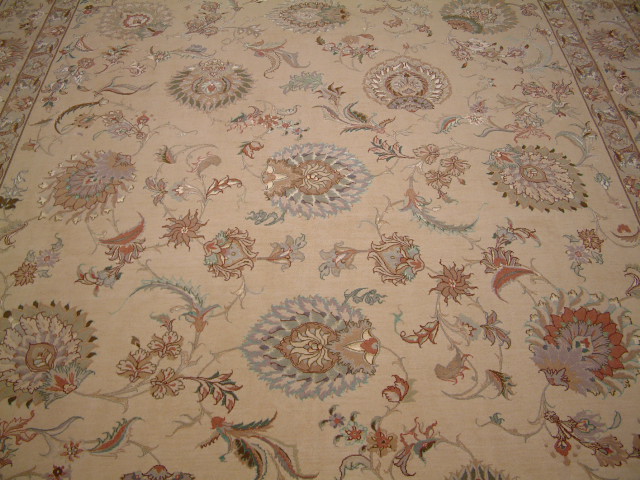 Tabriz Persian rug; All Persian Rugs are genuine handmade. Also, every Persian Tabriz rug is made of the finest kurkwool/silk.