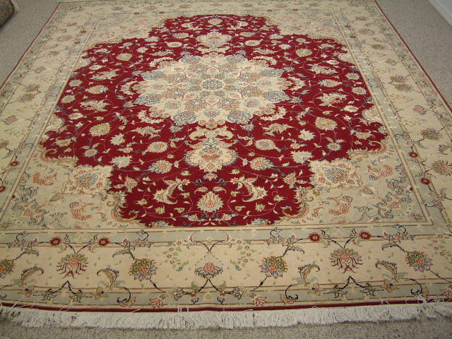 Tabriz Persian rug; All Persian Rugs are genuine handmade. Also, every Persian Tabriz rug I offer is made with fine kurkwool/silk.