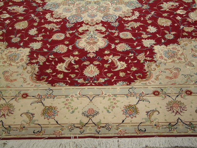 Tabriz Persian rug; All Persian Rugs are genuine handmade. Also, every Persian Tabriz rug I offer is made with fine kurkwool/silk.