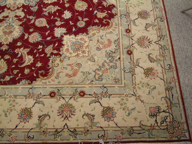 Tabriz Persian rug; All Persian Rugs are genuine handmade. Also, every Persian Tabriz rug I offer is made with fine kurkwool/silk.