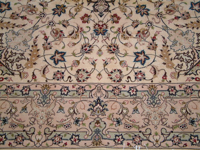 Tabriz Persian rug; All Persian Rugs are genuine handmade. Also, every Persian Tabriz rug I offer is made with fine kurkwool/silk.