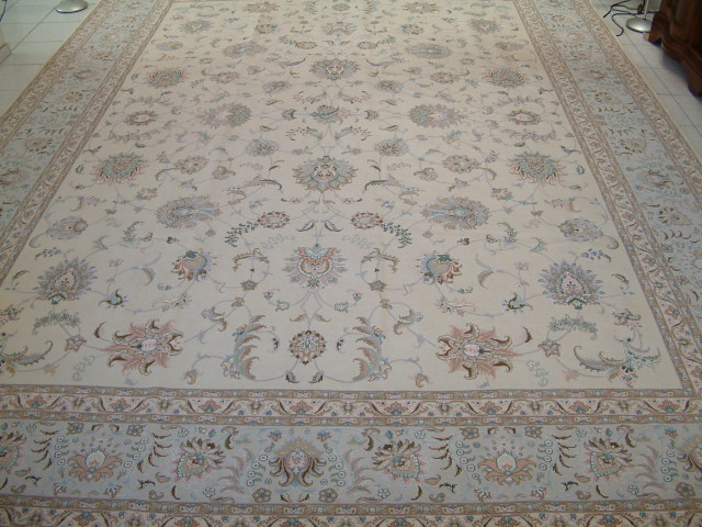 Tabriz Persian rug; All Persian Rugs are genuine handmade. Also, every Persian Tabriz rug is made of the finest kurkwool/silk.