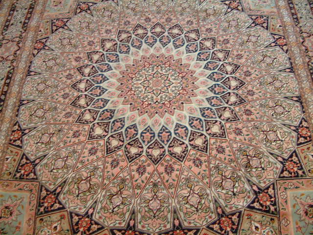 Tabriz Persian rug; All Persian Rugs are genuine handmade. Also, every Persian Tabriz rug is made of the finest kurkwool/silk.