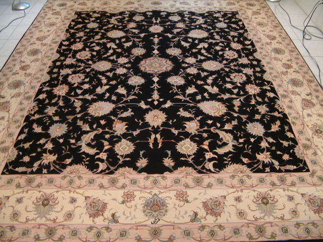 Tabriz Persian rug; All Persian Rugs are genuine handmade. Also, every Persian Tabriz rug is made of the finest kurkwool/silk.