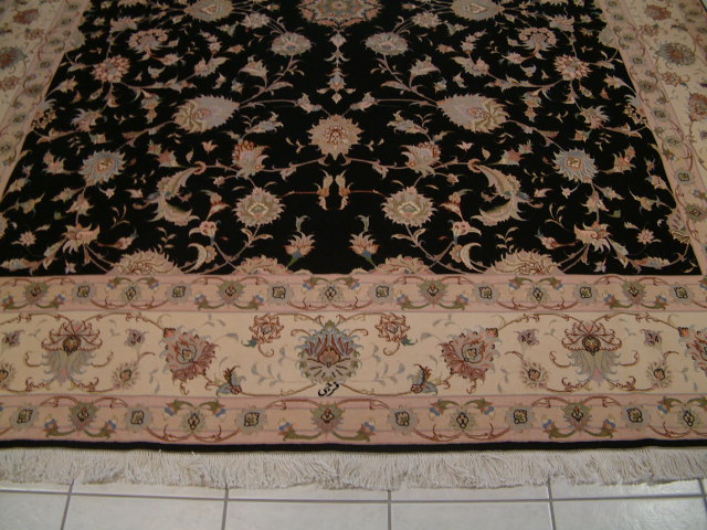 Tabriz Persian rug; All Persian Rugs are genuine handmade. Also, every Persian Tabriz rug is made of the finest kurkwool/silk.