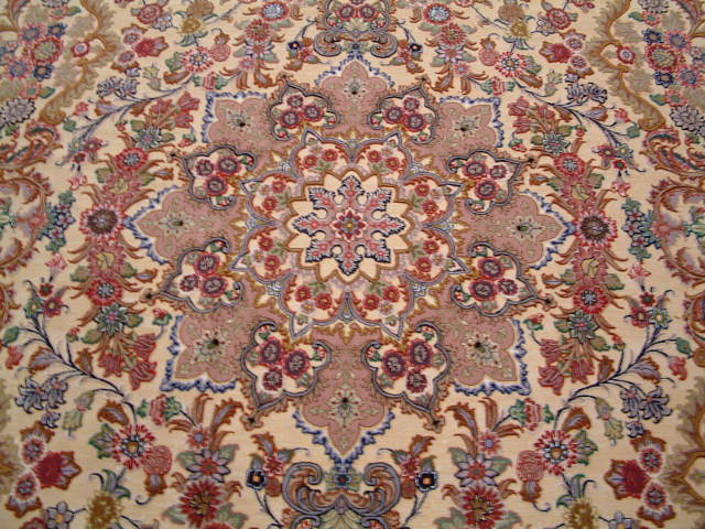 Tabriz Persian rug; All Persian Rugs are genuine handmade. Also, every Persian Tabriz rug I offer is made with fine kurkwool/silk.