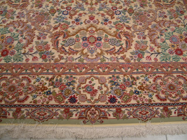 Tabriz Persian rug; All Persian Rugs are genuine handmade. Also, every Persian Tabriz rug I offer is made with fine kurkwool/silk.