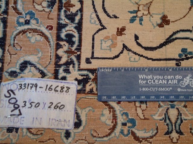 Nain Persian rug; All Persian Rugs are genuine handmade. Also, every Persian Nain rug is made of the finest kurkwool/silk.