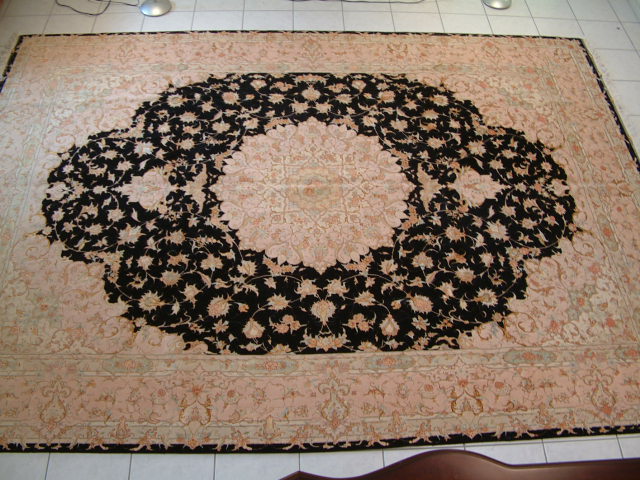 Tabriz Persian rug; All Persian Rugs are genuine handmade. Also, every Persian Tabriz rug is made of the finest kurkwool/silk.