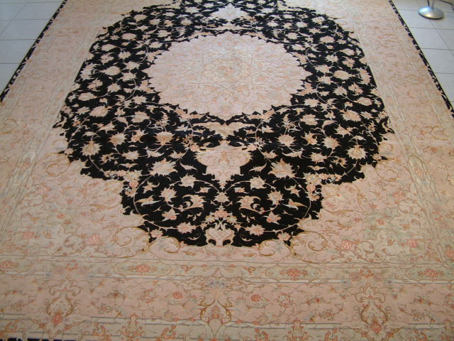 Tabriz Persian rug; All Persian Rugs are genuine handmade. Also, every Persian Tabriz rug is made of the finest kurkwool/silk.