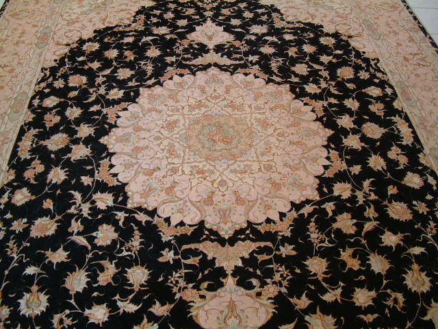 Tabriz Persian rug; All Persian Rugs are genuine handmade. Also, every Persian Tabriz rug is made of the finest kurkwool/silk.