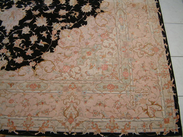 Tabriz Persian rug; All Persian Rugs are genuine handmade. Also, every Persian Tabriz rug is made of the finest kurkwool/silk.