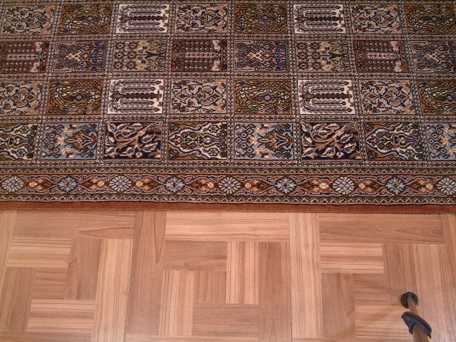 Qom Persian rug; All Persian Rugs are genuine handmade. Also, every Persian Qom rug I offer is made with fine kurkwool/silk.