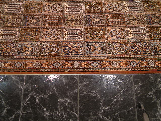 Qom Persian rug; All Persian Rugs are genuine handmade. Also, every Persian Qom rug I offer is made with fine kurkwool/silk.
