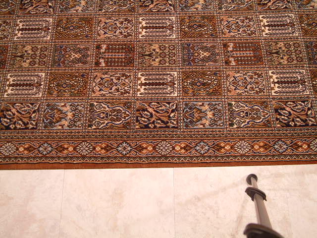 Qom Persian rug; All Persian Rugs are genuine handmade. Also, every Persian Qom rug I offer is made with fine kurkwool/silk.