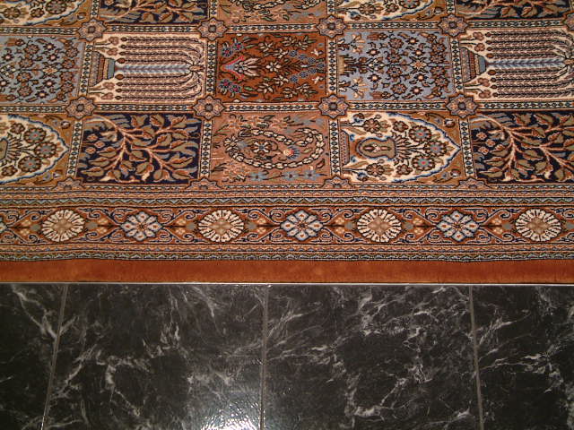 Qom Persian rug; All Persian Rugs are genuine handmade. Also, every Persian Qom rug I offer is made with fine kurkwool/silk.