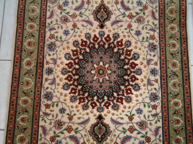 Tabriz Persian rug; All Persian Rugs are genuine handmade. Also, every Persian Tabriz rug I offer is made with fine kurkwool/silk.