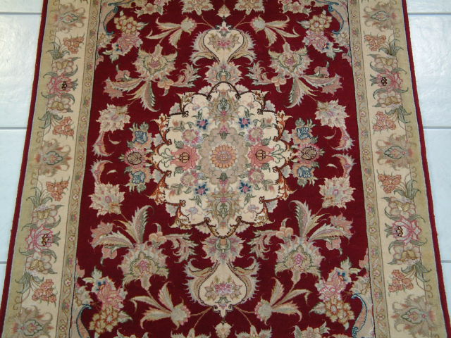 Tabriz Persian rug; All Persian Rugs are genuine handmade. Also, every Persian Tabriz rug I offer is made with fine kurkwool/silk.