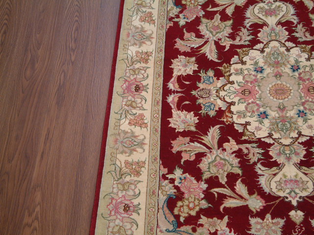 Tabriz Persian rug; All Persian Rugs are genuine handmade. Also, every Persian Tabriz rug I offer is made with fine kurkwool/silk.