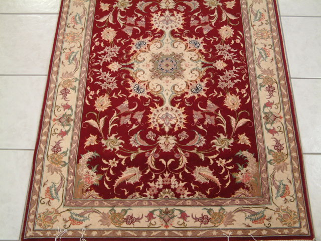 Tabriz Persian rug; All Persian Rugs are genuine handmade. Also, every Persian Tabriz rug I offer is made with fine kurkwool/silk.