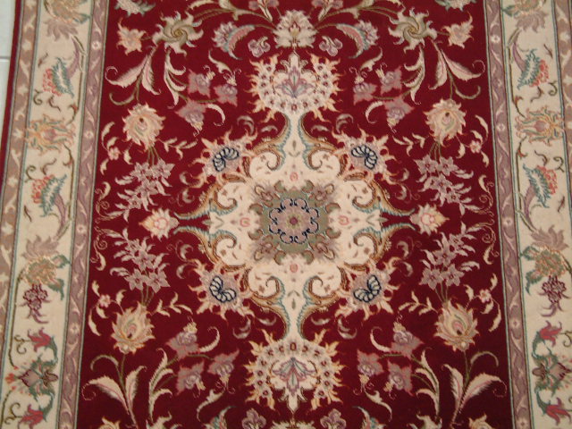 Tabriz Persian rug; All Persian Rugs are genuine handmade. Also, every Persian Tabriz rug I offer is made with fine kurkwool/silk.