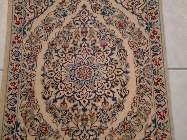 Nain Persian rug; All Persian Rugs are genuine handmade. Also, every Persian Nain rug I offer is made with fine kurkwool/silk.