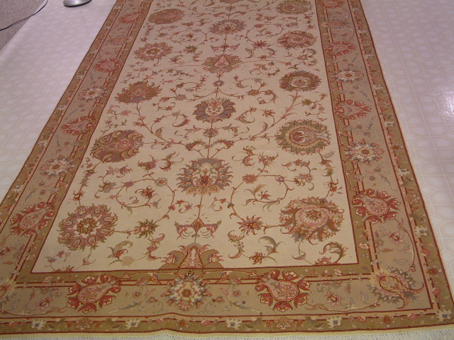 Tabriz Persian rug; All Persian Rugs are genuine handmade. Also, every Persian Tabriz rug I offer is made with fine kurkwool/silk.