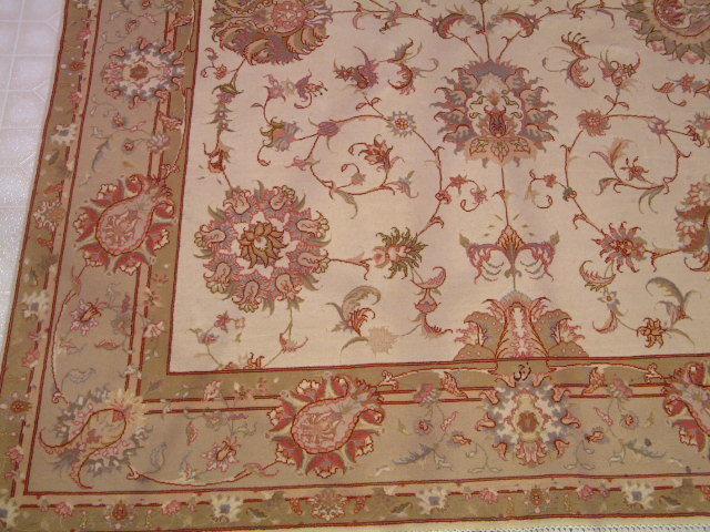 Tabriz Persian rug; All Persian Rugs are genuine handmade. Also, every Persian Tabriz rug I offer is made with fine kurkwool/silk.