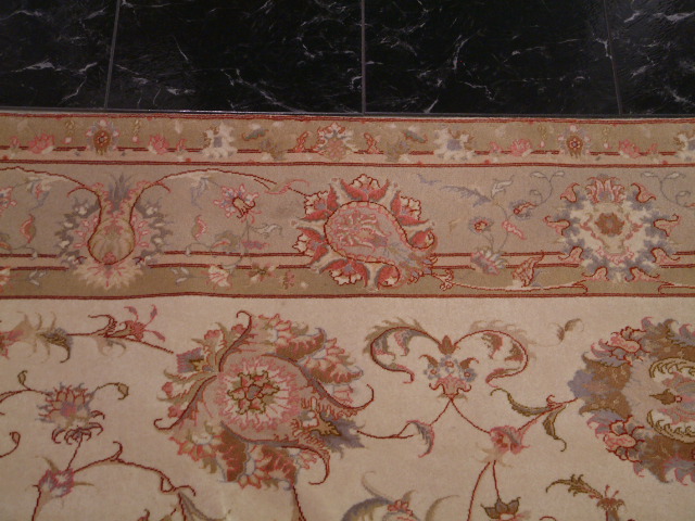 Tabriz Persian rug; All Persian Rugs are genuine handmade. Also, every Persian Tabriz rug I offer is made with fine kurkwool/silk.