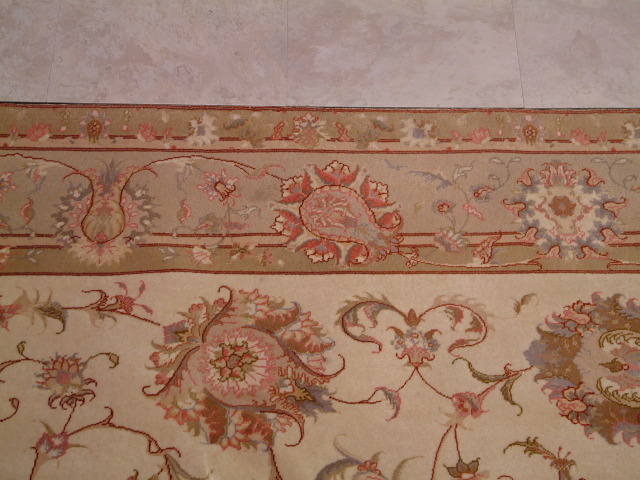 Tabriz Persian rug; All Persian Rugs are genuine handmade. Also, every Persian Tabriz rug I offer is made with fine kurkwool/silk.