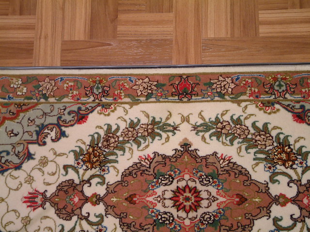 Tabriz Persian rug; All Persian Rugs are genuine handmade. Also, every Persian Tabriz rug I offer is made with fine kurkwool/silk.