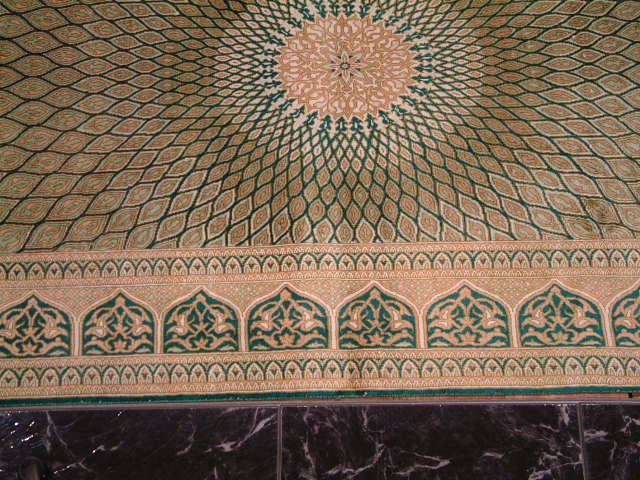 Qom Persian rug; All Persian Rugs are genuine handmade. Also, every Persian Qom rug I offer is made of pure silk only.