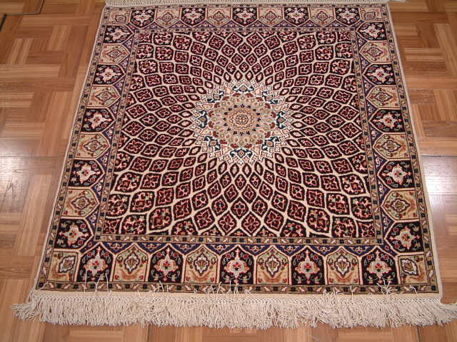 Tabriz Persian rug; All Persian Rugs are genuine handmade. Also, every Persian Tabriz rug I offer is made with fine kurkwool/silk.