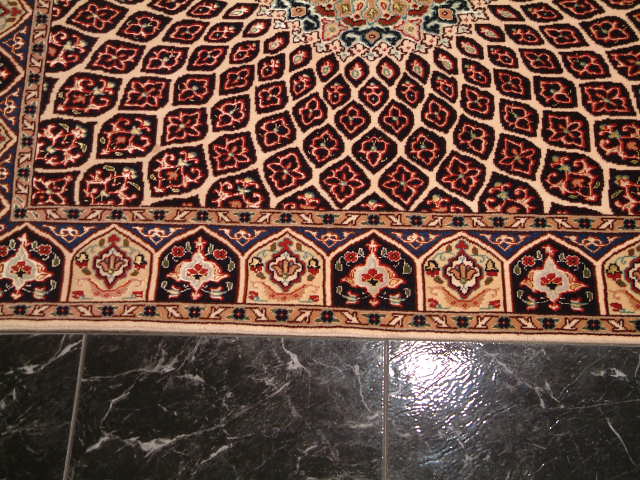 Tabriz Persian rug; All Persian Rugs are genuine handmade. Also, every Persian Tabriz rug I offer is made with fine kurkwool/silk.