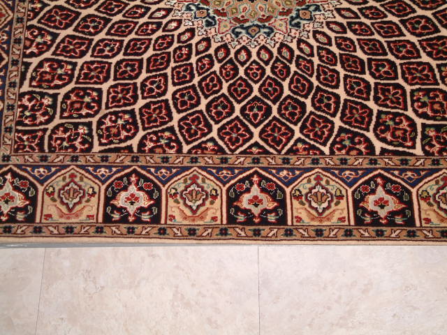 Tabriz Persian rug; All Persian Rugs are genuine handmade. Also, every Persian Tabriz rug I offer is made with fine kurkwool/silk.