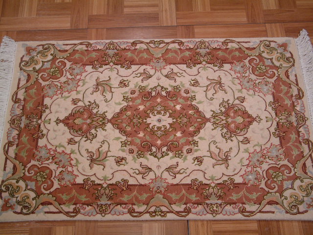 Tabriz Persian rug; All Persian Rugs are genuine handmade. Also, every Persian Tabriz rug I offer is made with fine kurkwool/silk.