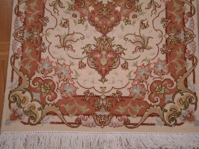 Tabriz Persian rug; All Persian Rugs are genuine handmade. Also, every Persian Tabriz rug I offer is made with fine kurkwool/silk.