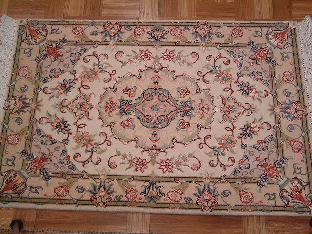 Tabriz Persian rug; All Persian Rugs are genuine handmade. Also, every Persian Tabriz rug I offer is made with fine kurkwool/silk.