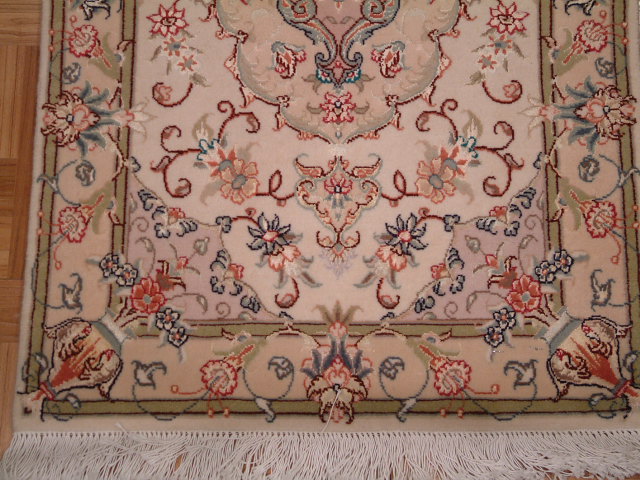 Tabriz Persian rug; All Persian Rugs are genuine handmade. Also, every Persian Tabriz rug I offer is made with fine kurkwool/silk.