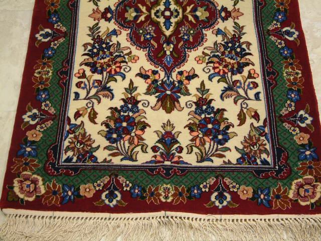 Isfahan Persian rug; All Persian Rugs are genuine handmade. Also, every Persian Isfahan rug I offer is made with fine kurkwool/silk.