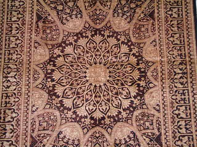Qom Persian rug; All Persian Rugs are genuine handmade. Also, every Persian Qom rug I offer is made of pure silk only.