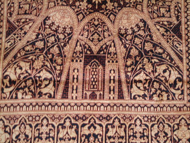 Qom Persian rug; All Persian Rugs are genuine handmade. Also, every Persian Qom rug I offer is made of pure silk only.