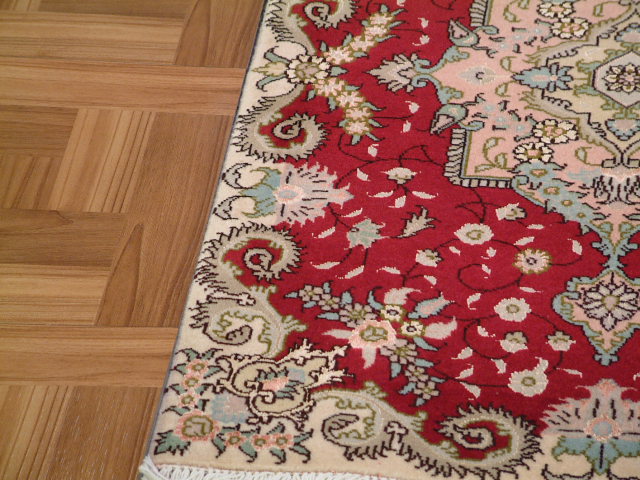 Tabriz Persian rug; All Persian Rugs are genuine handmade. Also, every Persian Tabriz rug I offer is made with fine kurkwool/silk.