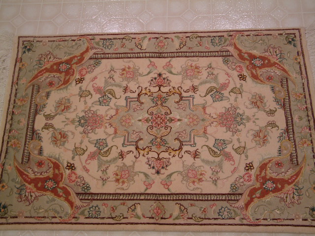Tabriz Persian rug; All Persian Rugs are genuine handmade. Also, every Persian Tabriz rug I offer is made with fine kurkwool/silk.